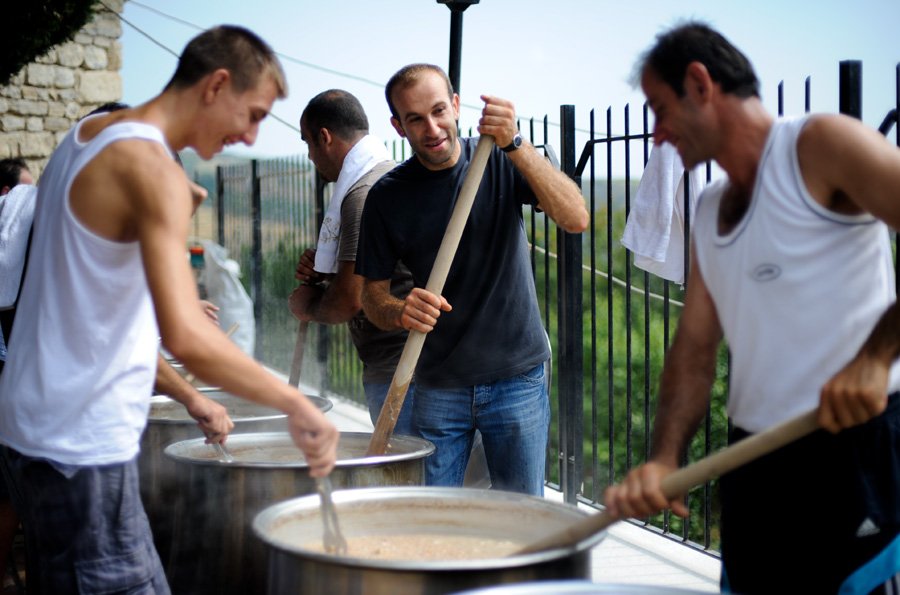 Stirring Harisa in Vakifli